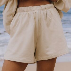 Daily drills sweat shorts- sand